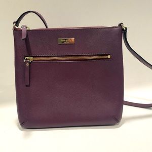 Kate Spade Burgundy/Purple crossbody purse